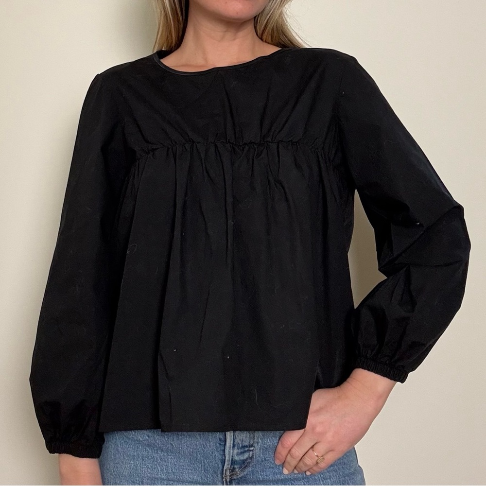 Natalie Busby Black Cotton Women's Top